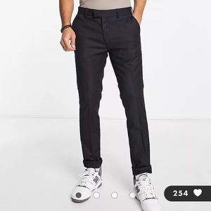 Topman smart trousers in navy W32R